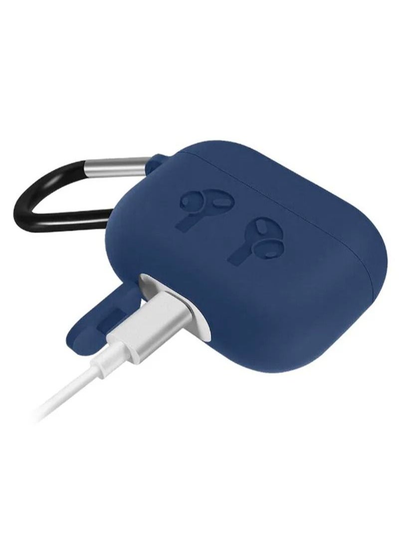 Shockproof Apple Airpods 3 Case, Silicone Soft Protective Cover Case For Airpods 3 Blue  - Image 3