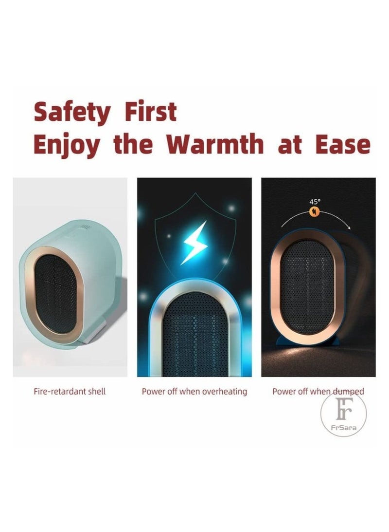 Arabest Space Heater, Indoor Space Heater 1200w Dual Speed Adjustment, Ceramic Heating Anti-dumping And Anti-overheating, Safe And Environmentally Friendly - Image 4