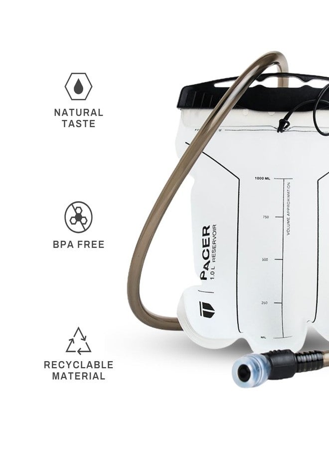 TEGO Pacer 1L / 2L Hydration Reservoir | BPA-Free Running & Hiking Bladder | Snap-Lock Tube | Bite Valve | Compatible with Pacer Trail Vest - Image 2