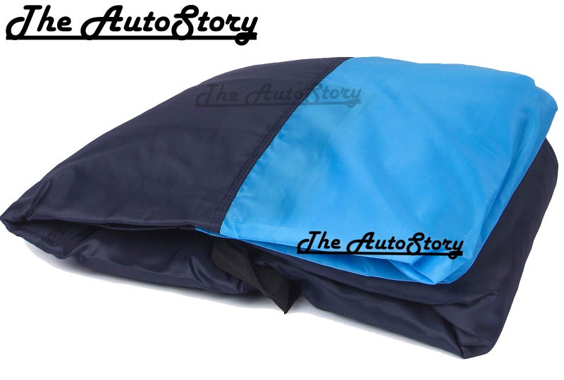 The Autostory 190 Taffeta Water Resistant Car Body Cover Compatible with Maruti Swift Dzire (2005 to 2010) with Mirror Pockets (Teak/Navy Blue) - Image 3