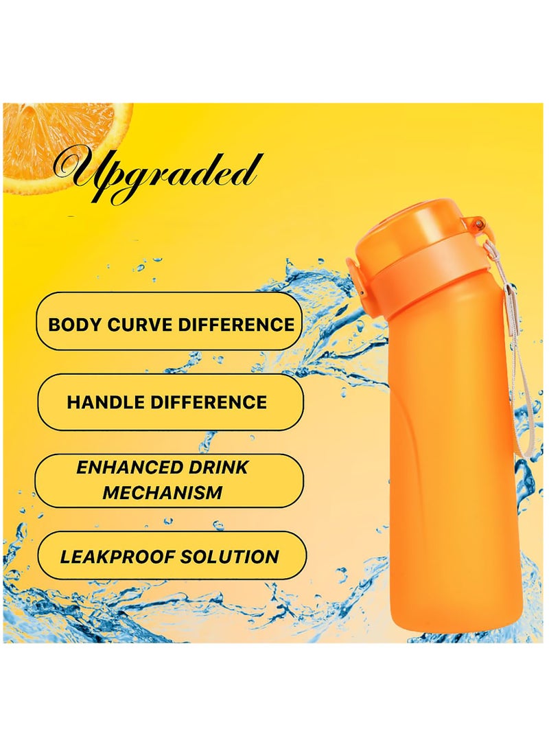 SYOSI Sports Air Water Bottle BPA Free Starter up Set Drinking Bottles750ML Fruit Fragrance Water Bottle with 7 Flavour pods%0 Sugar Water Cup for Gym and Outdoor Gift  - Image 5
