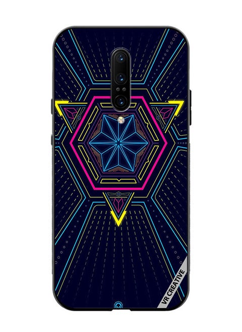 Protective Case Cover For OnePlus 7 Pro Abstract Design Multicolour