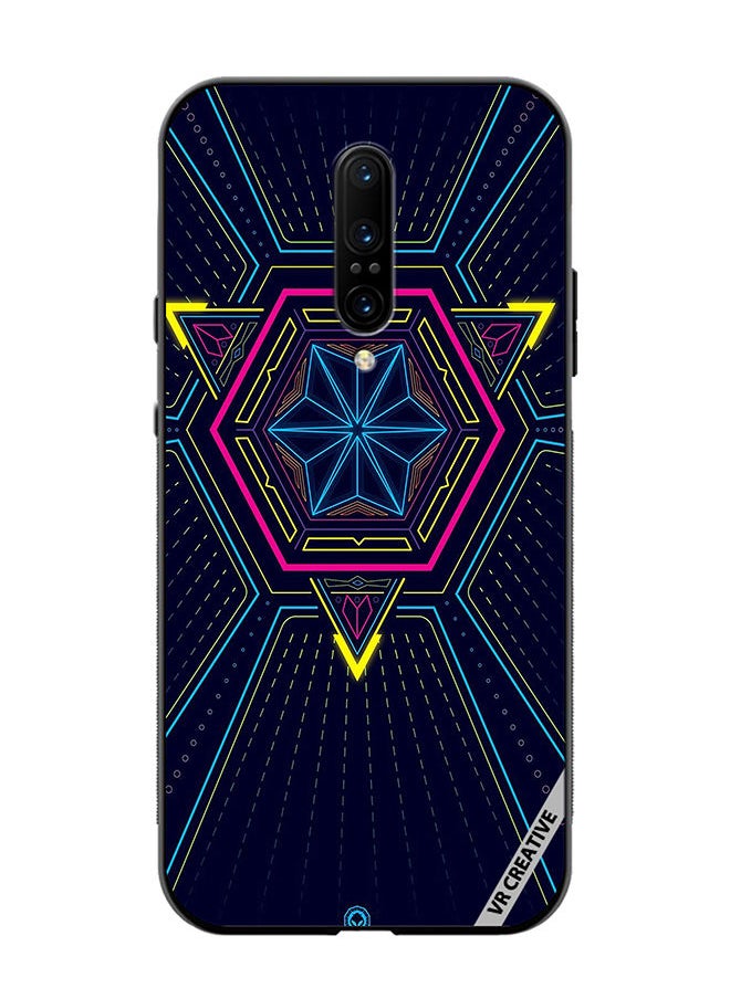 Protective Case Cover For OnePlus 7 Pro Abstract Design Multicolour