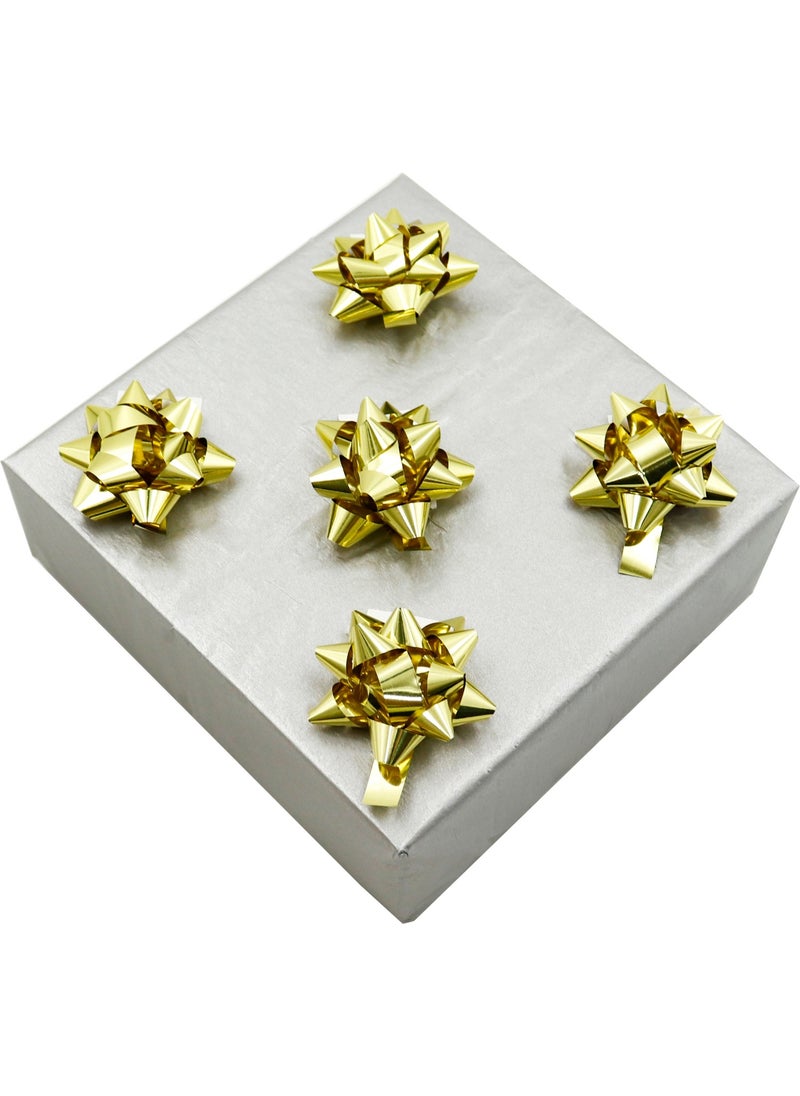 Repro Design Metallic Shiny 25 Pieces Bow Ornament  - Image 1