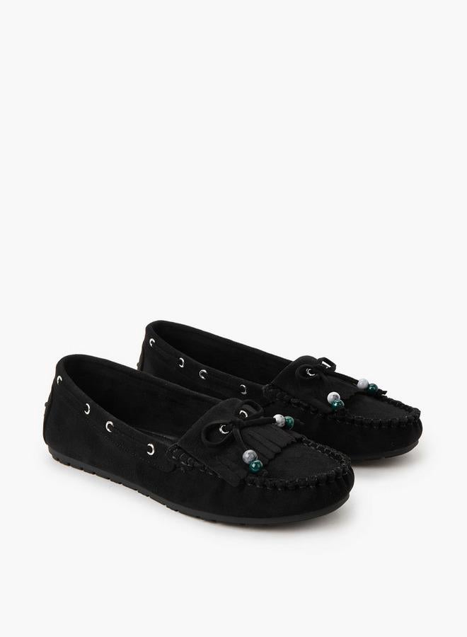 Le Confort Women Textured Moccasins - Image 1