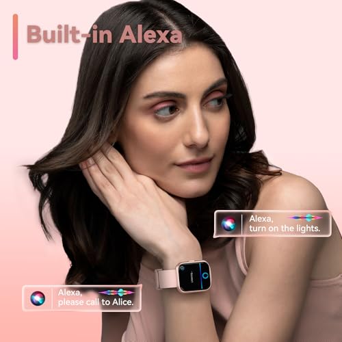 aeac Smart Watches for Women, Alexa Built-in Fitness Watch with 1.8" LCD Screen & Bluetooth Call (Make/Answer), Heart Rate/SpO2/Sleep Monitor, 100 Sports, IP68 Waterproof Smartwatch for Apple Android - Image 3