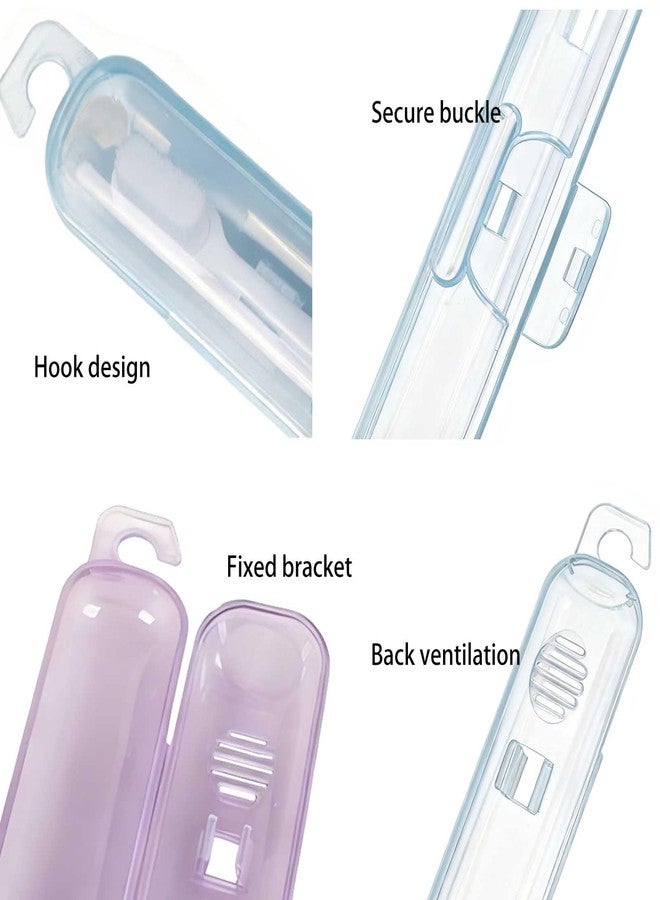 MYLDH 4 Pack Toothbrush Travel Case, Breathable Small and lightweight Toothbrush Holders - Compact Toothbrush Organizer for Travel, Vacation, Camping, Gym, Business Trips, Office, Cruise - Image 5