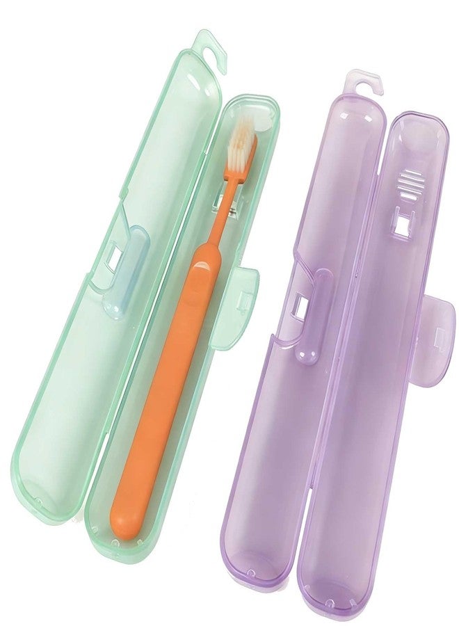MYLDH 4 Pack Toothbrush Travel Case, Breathable Small and lightweight Toothbrush Holders - Compact Toothbrush Organizer for Travel, Vacation, Camping, Gym, Business Trips, Office, Cruise - Image 2