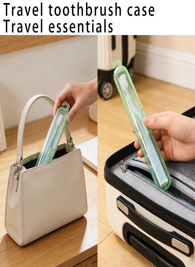 MYLDH 4 Pack Toothbrush Travel Case, Breathable Small and lightweight Toothbrush Holders - Compact Toothbrush Organizer for Travel, Vacation, Camping, Gym, Business Trips, Office, Cruise - Image 3