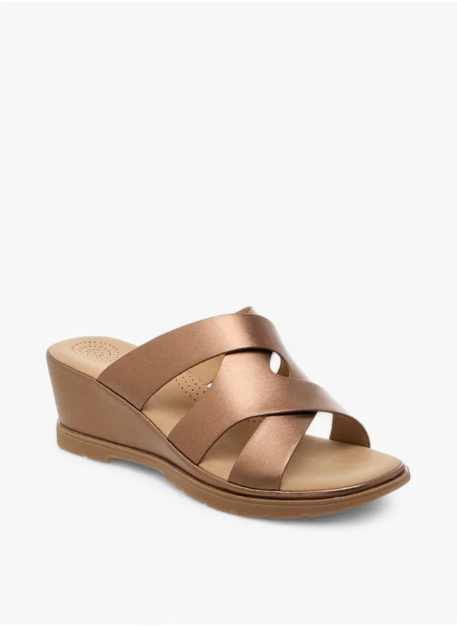 فلورا بيلا من شو إكسبرس Womens Comfort Midwedge With Multi Band Strap