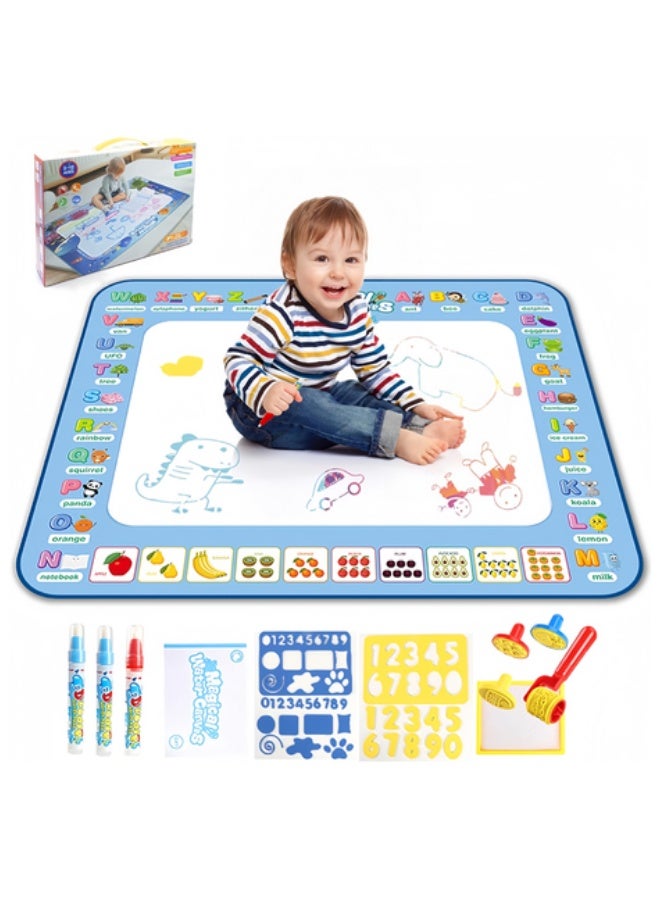 صاروخ فلاير لوحات رسم تعليمية قابلة لإعادة الاستخدام للأطفال، مجموعة من 11 لوحة - لعبة تعليمية مثالية وهدية للأطفال الصغار (100×80 سم) - Image 1