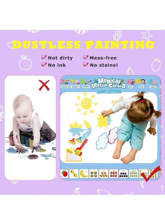 صاروخ فلاير لوحات رسم تعليمية قابلة لإعادة الاستخدام للأطفال، مجموعة من 11 لوحة - لعبة تعليمية مثالية وهدية للأطفال الصغار (100×80 سم) - Image 3