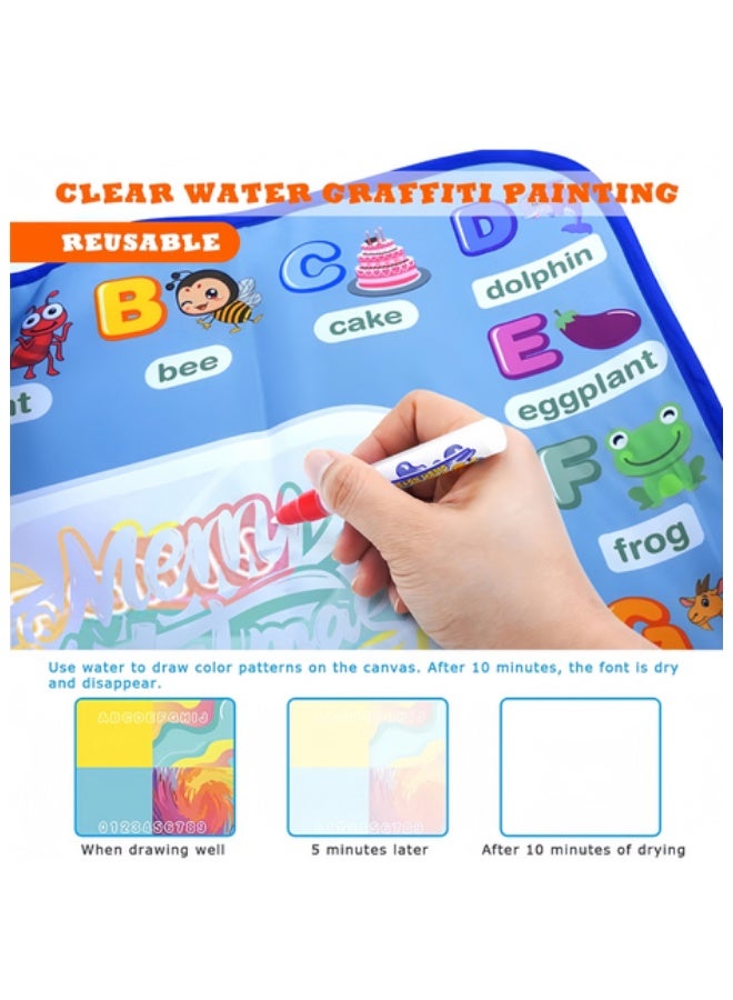 صاروخ فلاير لوحات رسم تعليمية قابلة لإعادة الاستخدام للأطفال، مجموعة من 11 لوحة - لعبة تعليمية مثالية وهدية للأطفال الصغار (100×80 سم) - Image 4