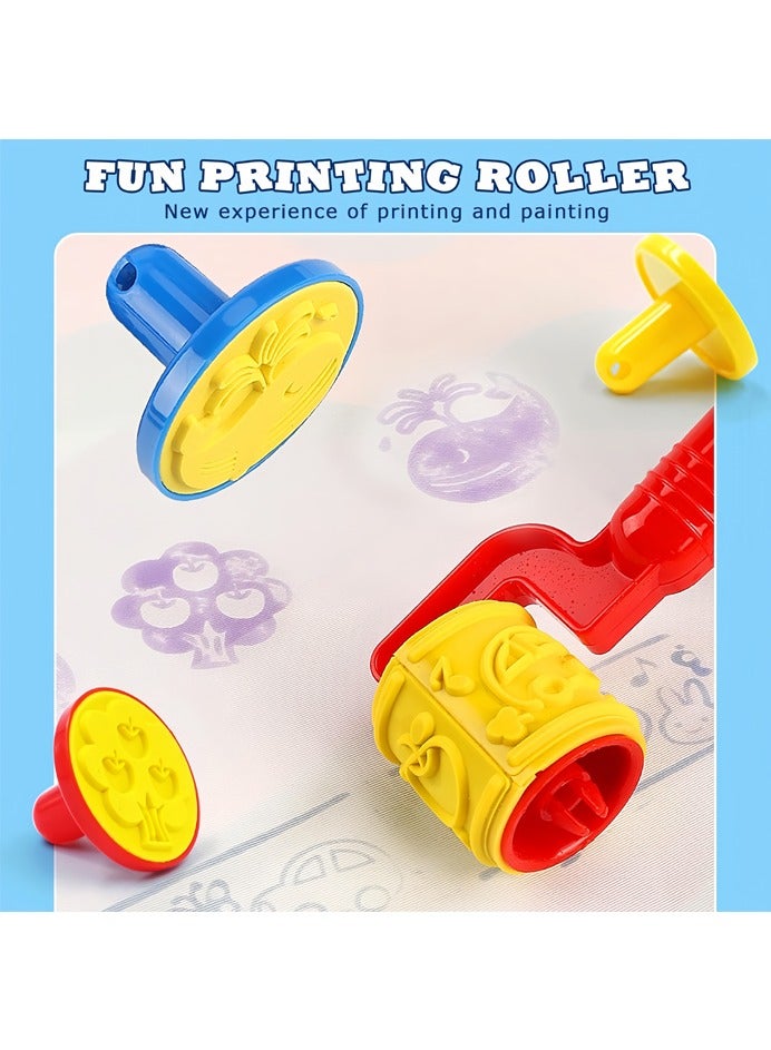 صاروخ فلاير لوحات رسم تعليمية قابلة لإعادة الاستخدام للأطفال، مجموعة من 11 لوحة - لعبة تعليمية مثالية وهدية للأطفال الصغار (100×80 سم) - Image 5