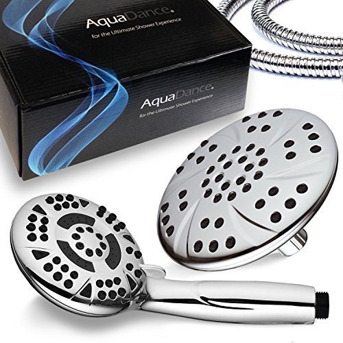 AquaDance High Pressure 6inch 6Setting Premium Rain Shower Head by AquaDance for the Ultimate Shower Spa Experience Officially Independently Tested to Meet Strict US Quality Performance Standards - Image 3