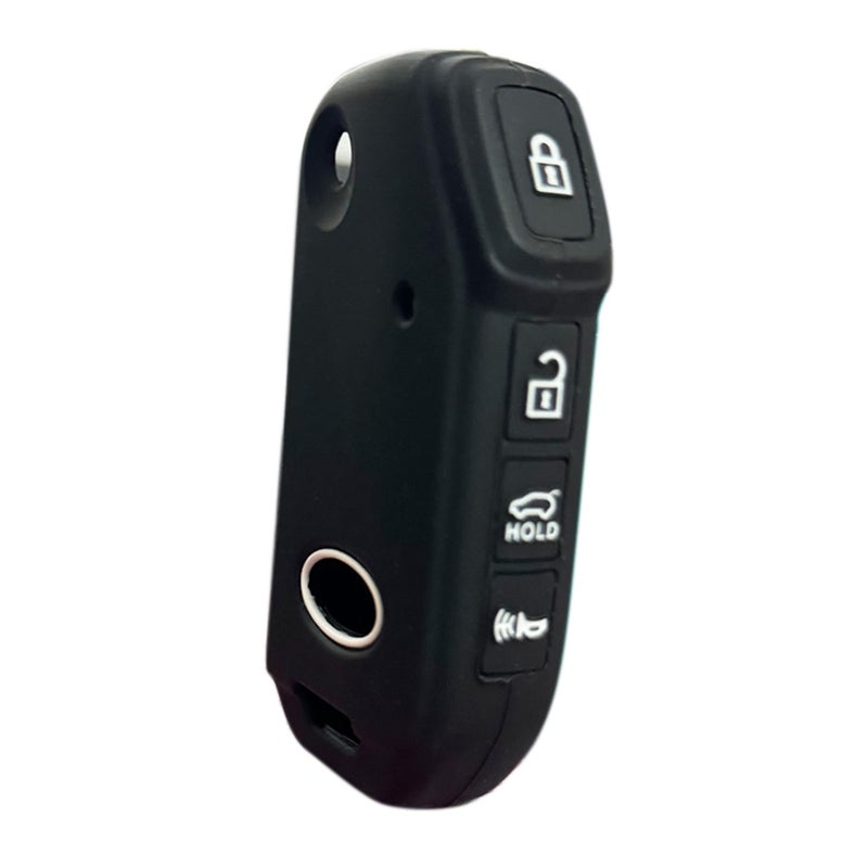 Key Fob Cover for Kia Forte 4 Buttons Folding flip Silicone Key Fob Folding Remote Case Fit for KIA Sportage K5 Sportage HEVPHEV NIRO Hybird Plug in hybird NIRO HEVPHEV Forte 20192023 Black