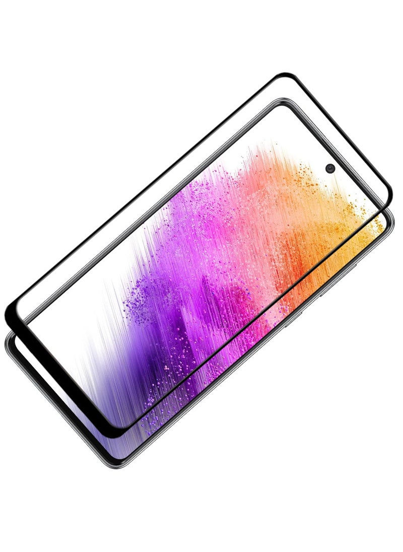 ACLIX Antistatic ESD Dustproof Premium Quality High Definition Tempered Glass Screen Protector Designed For Samsung Galaxy A73 5G - Image 1