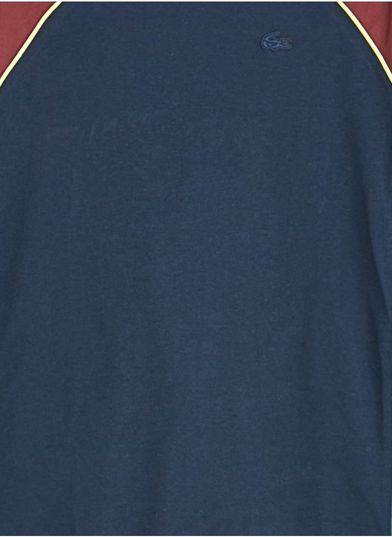 LACOSTE - Kids Color Block Round Neck T-Shirt - Image 1