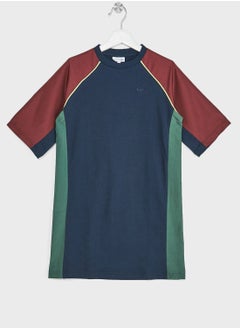Kids Color Block Round Neck T-Shirt