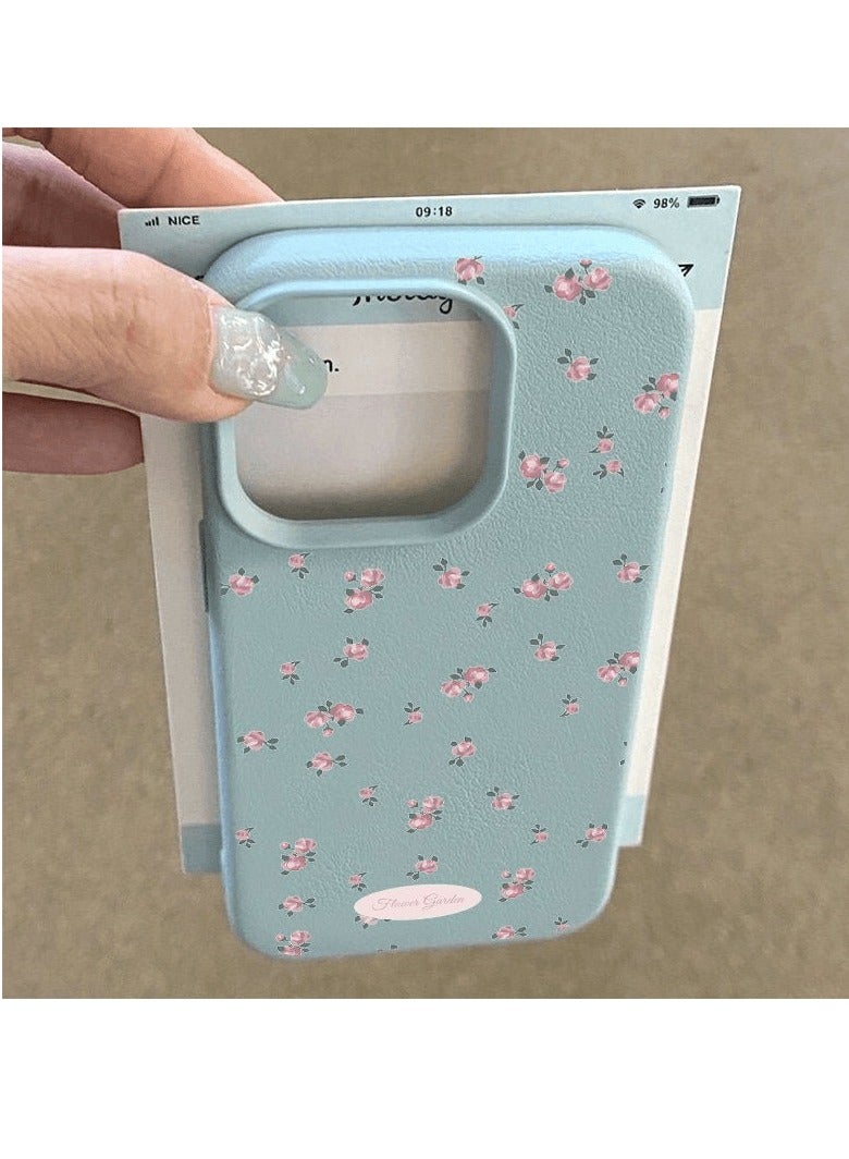 NIBEMINENT Fresh Small Floral Pattern Protective TPU Case Cover For iPhone 15 Plus, Bai Dandan