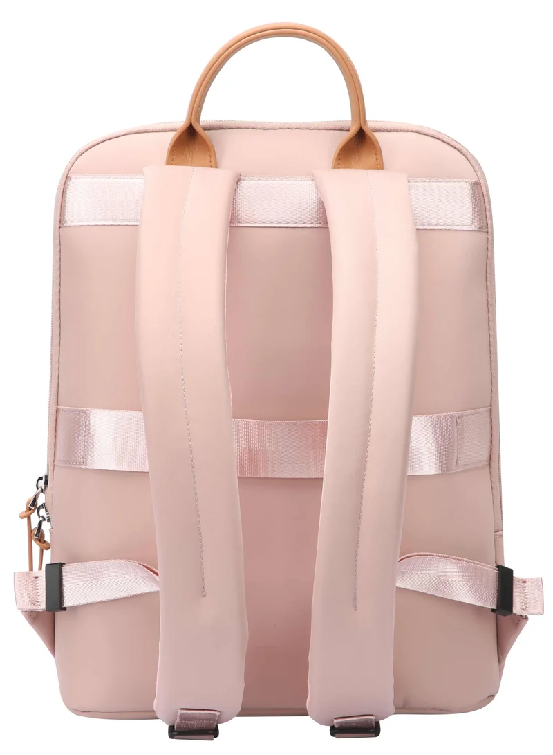 Bopai Pink Premium Lightweight Slim Ladies Laptop Backpack Water Resistant Synthetic Leather Daypack for Casual/Office/School/College, BO-LB521, Pink for Women | Best Price UAE