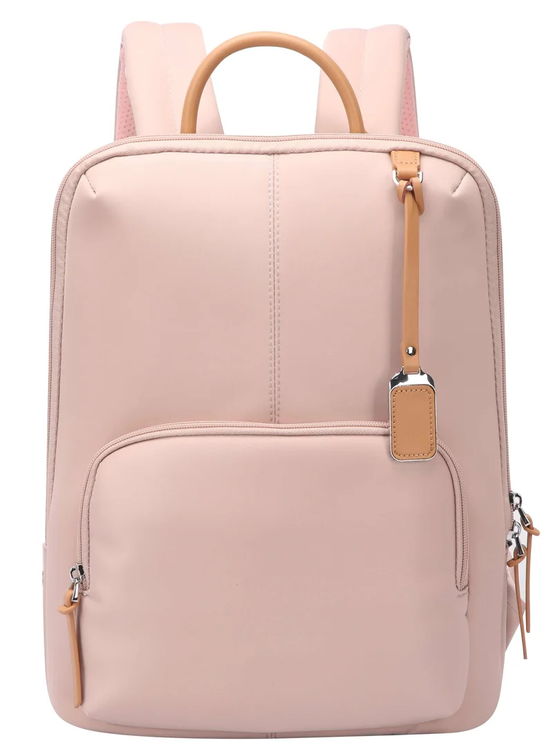 بوباي New Style Women Laptop Backpack - Elegant Minimalist Design with Premium Features for Work, Travel & Daily Use BO-LB521-Pink