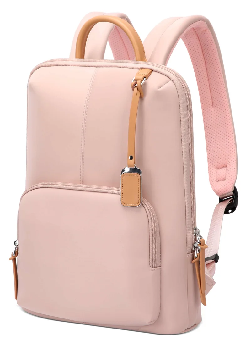 بوباي New Style Women Laptop Backpack - Elegant Minimalist Design with Premium Features for Work, Travel & Daily Use BO-LB521-Pink