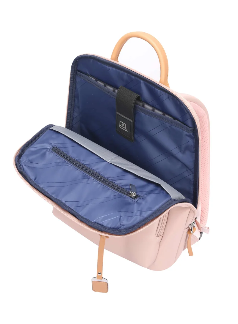 Bopai Pink Premium Lightweight Slim Ladies Laptop Backpack Water Resistant Synthetic Leather Daypack for Casual/Office/School/College, BO-LB521, Pink for Women | Best Price UAE