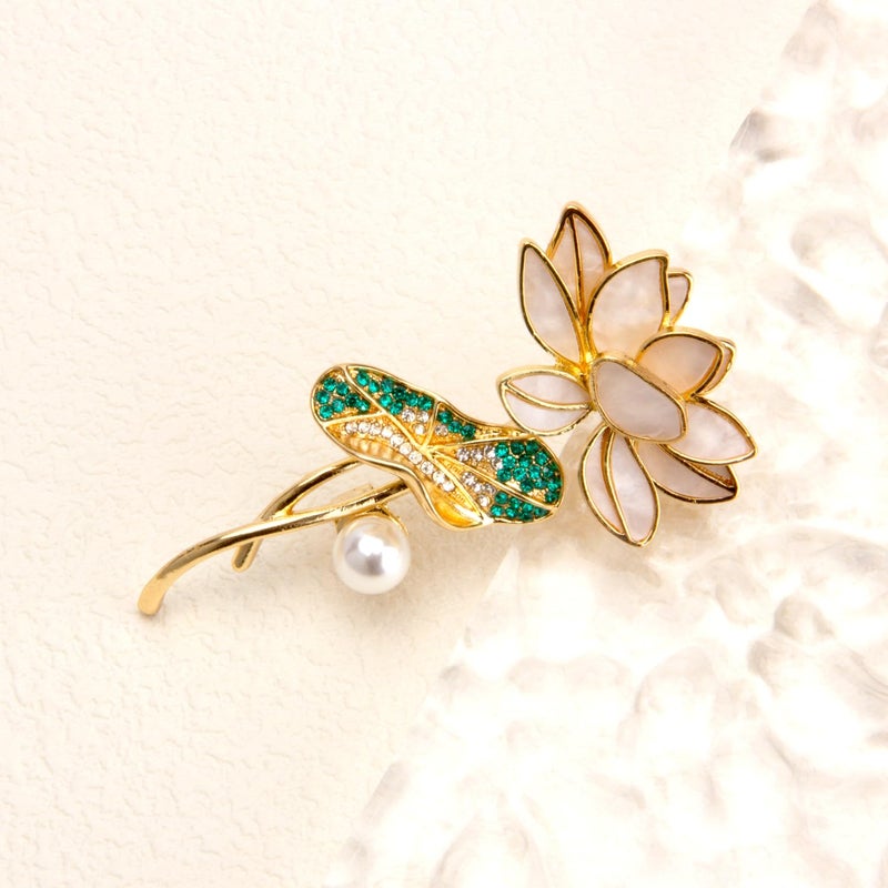 wynameleri Lapel Pins Brooch Fashion Design with Pearl in Gift Box - Image 3