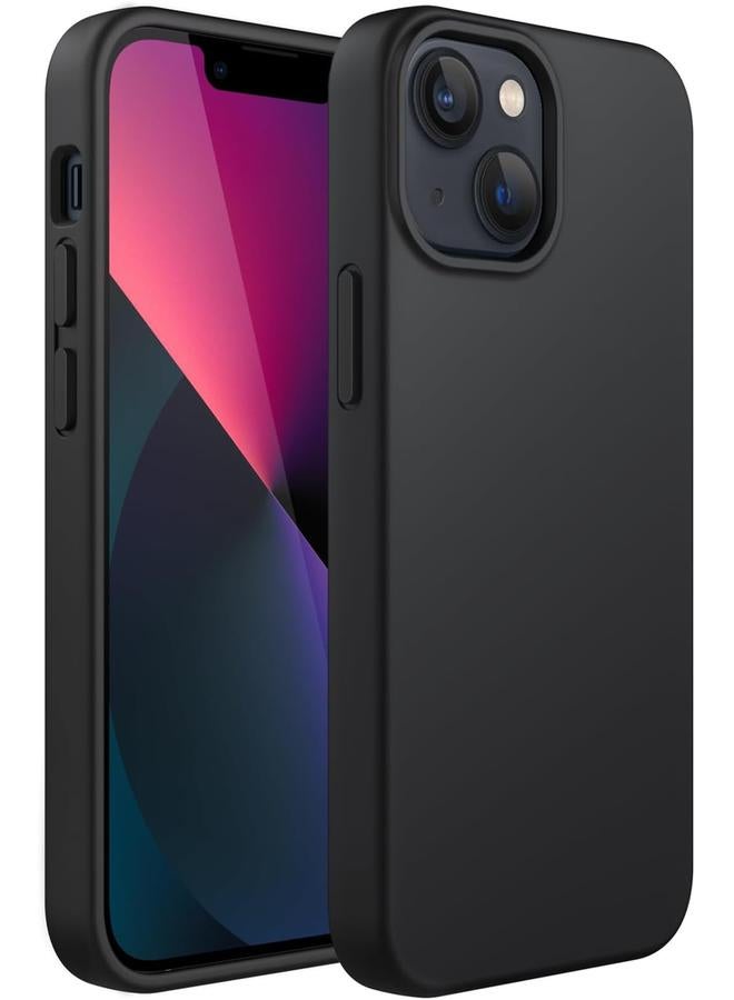 Jetech Silicone Case For Iphone 13 6.1 Inch Silky Soft Touch Full Body Protective Phone Case Shockproof Cover With Microfiber Lining Black - Image 1