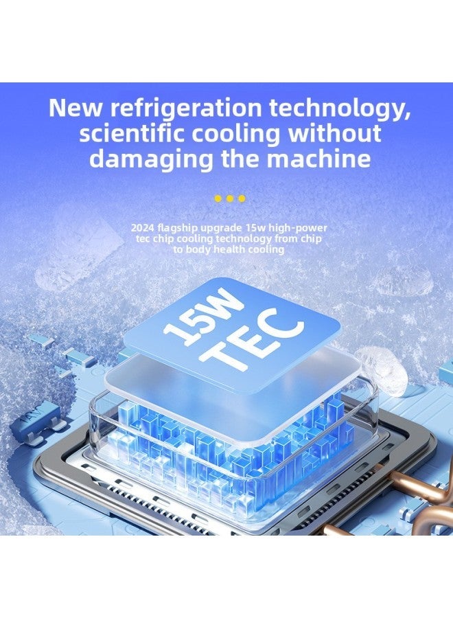 2024 Mobile Phone Radiator S25 Ice Magnetic Semiconductor Third-gear Refrigeration Electric Competition Cooling Artifact Source Factory-Color:S25 High Power Radiator-white (15w + Three Levels Of Cooling)  - Image 5