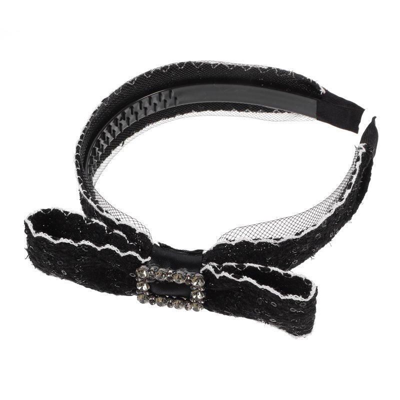 Womens Headband Teen Girls Headdress Wide Headband Hair Band for Prom Birthday Wedding - Image 1