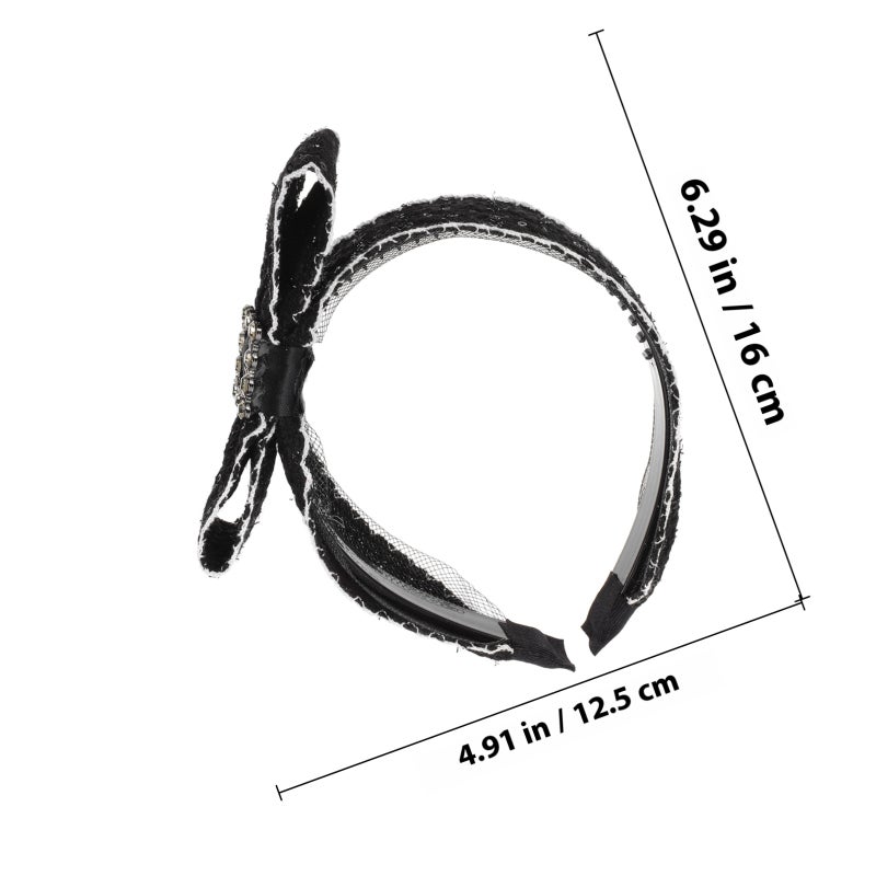 Womens Headband Teen Girls Headdress Wide Headband Hair Band for Prom Birthday Wedding - Image 2