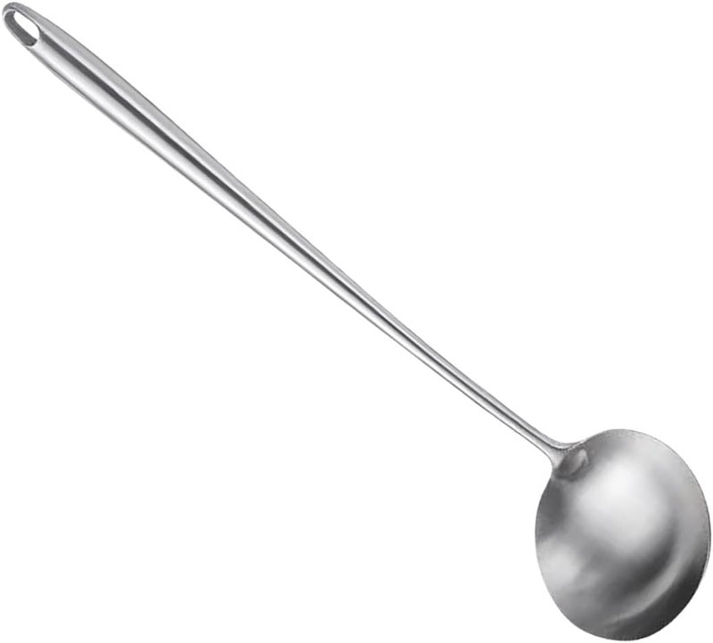 TOYANDONA Stainless Steel Cooking Ladle Ergonomic Long Handle Design Personal Use Home Unique Style Cooking Spoon Convenient Sturdy Kitchen Utensil - Image 1