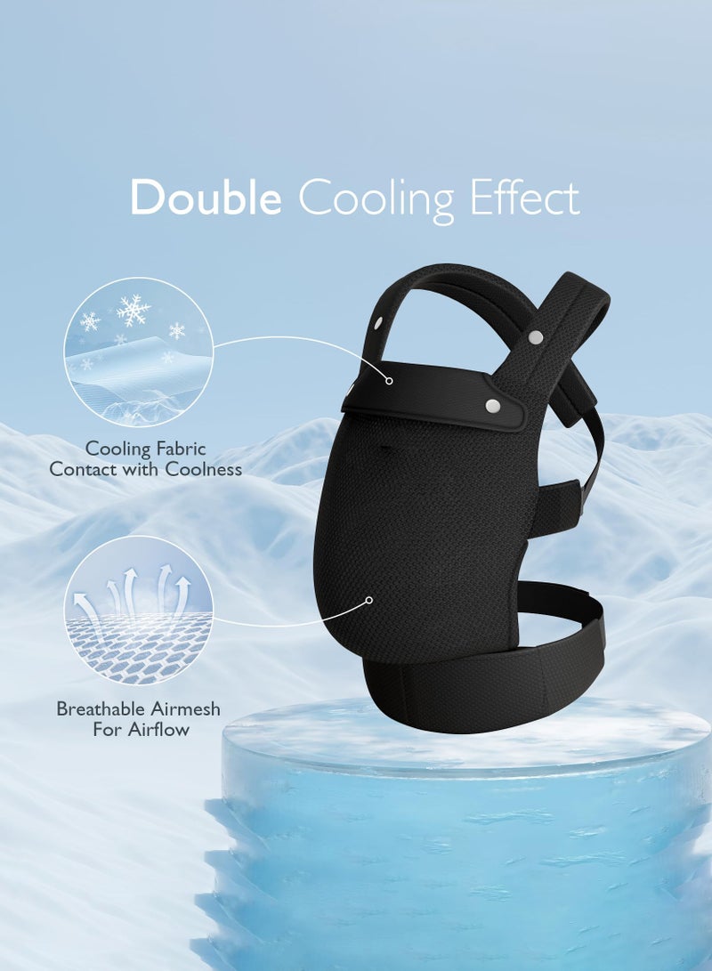 عربست حاملة أطفال لحديثي الولادة إلى الأطفال الصغار - مريحة ومريحة وخفيفة الوزن ، ومناسبة للأطفال الذين يتراوح وزنهم بين 7-44 رطلا ، وسهلة الارتداء ، ومثالية للأبوة والأمومة بدون استخدام اليدين ، ودعم قطني محسن - Image 2