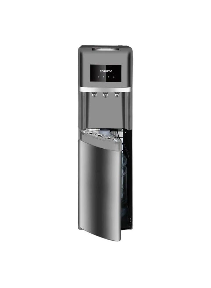 تورنيدو موزع مياه سعة 5.2 لتر مزود بعدد 3 صنابير ماء ساخن وبارد وعادي WDM-H40ADE-S فضي - Image 3