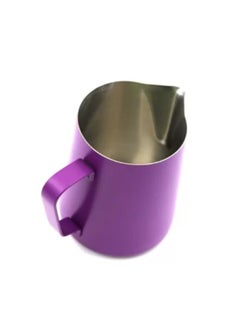 Rhino Coffee Gear Classic Colored Milk Pitcher, Perfect Latte Art Spout, Stainless Steel Interior & Powder-Coated Exterior, 15oz (450ml) - Vivid Plum  - Image 2
