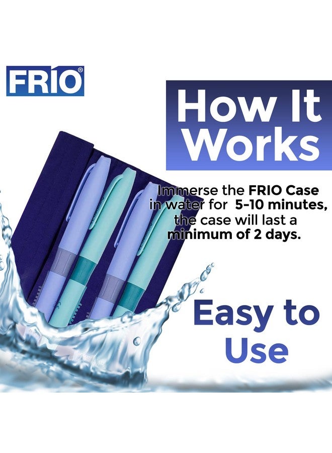 FRIO ® Extra Large: Insulin Cooling Travel Wallet (Blue) for Diabetics Made in United Kingdom - No icepacks, Ever Again! - Image 5