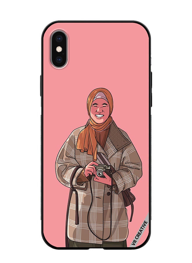 VR CREATIVE Protective Case Cover For Apple iPhone XS Max Happy Photographer Design Multicolour - Image 1