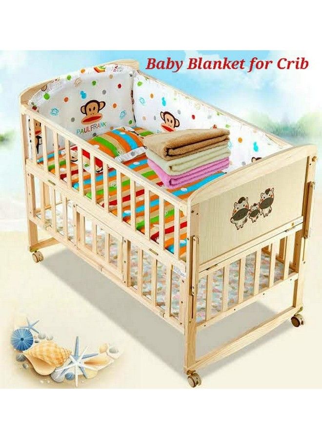 Brandonn Baby Blankets New Born Pack Of Crib Wrapping Sheet Pack Of 1 - Image 5