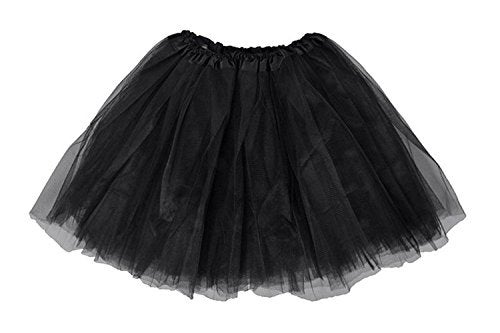 traderplus Women's Vintage 1950s Tutu Petticoat Ballet Bubble Dance Skirt Short Pettiskirts (Black) - Image 2