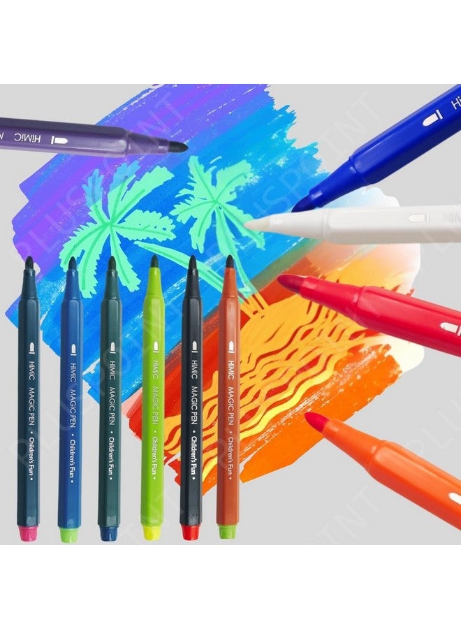 PLUSPOINT Magic Colors Changing Pen Set - 12 Pcs Colour Changing Sketch Pens, Colouring Kit Art Markers Colour Sketch Pens Set for Kids, Artists Sketching Drawing Materials, Art & Craft Supplies - Image 4