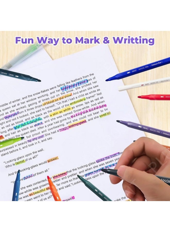 PLUSPOINT Magic Colors Changing Pen Set - 12 Pcs Colour Changing Sketch Pens, Colouring Kit Art Markers Colour Sketch Pens Set for Kids, Artists Sketching Drawing Materials, Art & Craft Supplies - Image 5