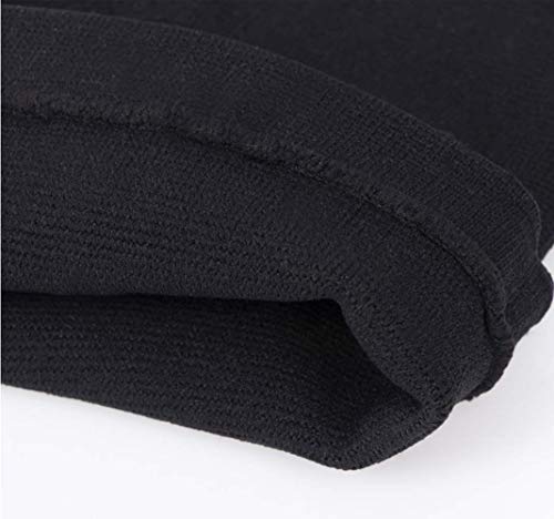 JUMISEE (One Pair) Cotton Knee Sleeves for Knee Support, Circulation Improvement & Pain Relief,Sport Compression for Running, Pain Management, Arthritis Pain Women Men (Black, X-Large) - Image 5