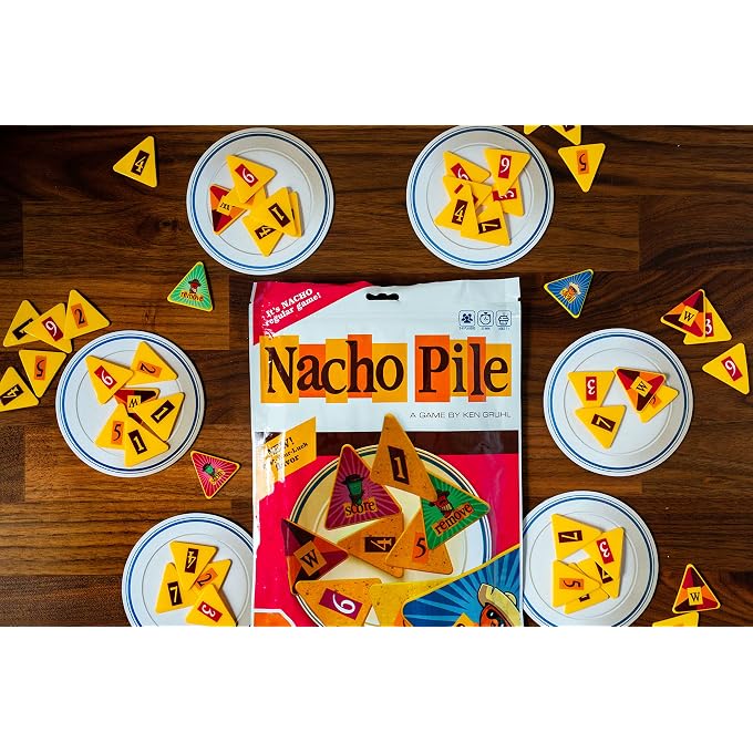 Pandasaurus Games Nacho Pile Party Game - Fast-Paced Game of Chip-Stacking Fun! Push-Your-Luck Strategy Game, Fun Family Game for Kids and Adults, Ages 7+, 2-4 Players, 20 Minute Playtime, Made by - Image 2