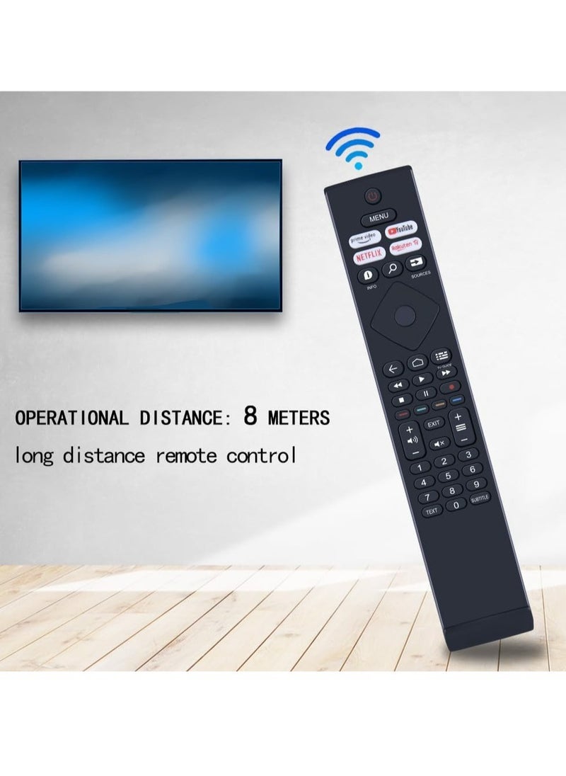 Philips Smart TV Replacement Remote Control (398GR10BEPHN0042BC) - Quick Access to Netflix, YouTube u0026 Prime Video