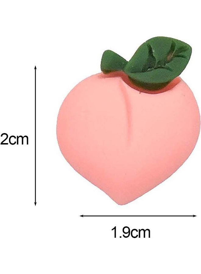 10-Piece Mini Peach Miniature Fake Fruit Toy - Image 3