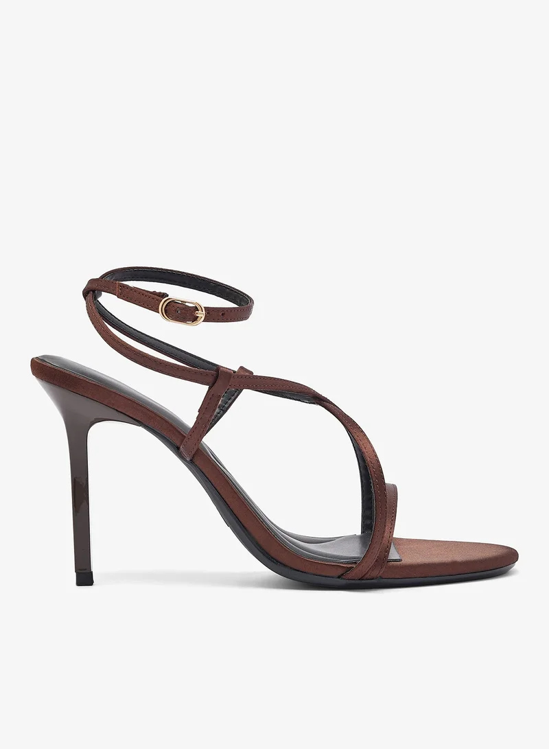 Ella Limited Edition Satin Strap Detail High Heel Sandals
