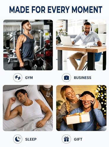 SlumberMee Mens Tank Tops Undershirts Viscose Made from Bamboo Soft Breathable Lightweight Cool Slim Fit A-Shirts 3 Pack (White, L) - Image 4