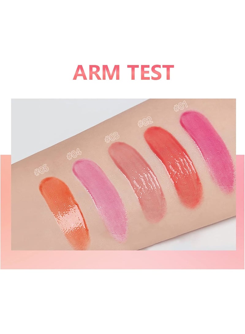 SYOSI 3 Pcs Plumping Lip Oils Hydrating Lip Gloss Smooth Moisturizing Lip Oil Transparent Toot Lip Oil for Lip Care Long-lasting Moisturizing - Image 4